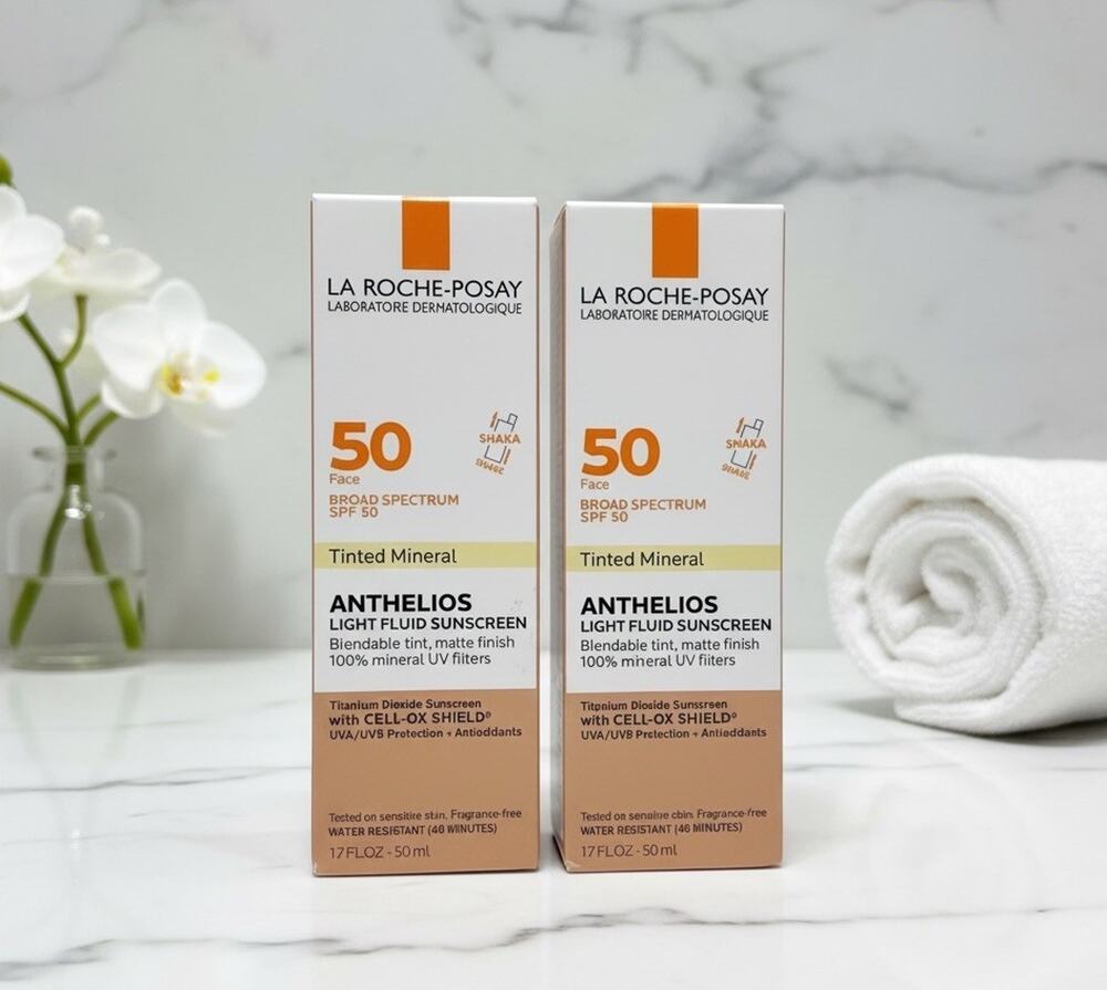 La Roche-Posay Anthelios Tinted Mineral 2 Pk Fluid Sunscreen Exp 12/2027